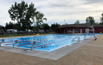 Couloirs de nage disponibles de 10h à 13h à la piscine POI