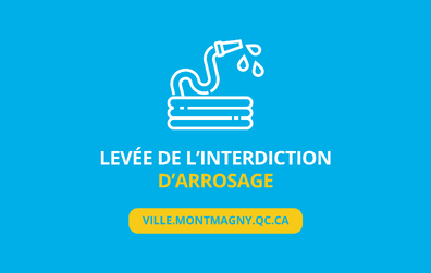 Levée de l'interdiction d'arrosage